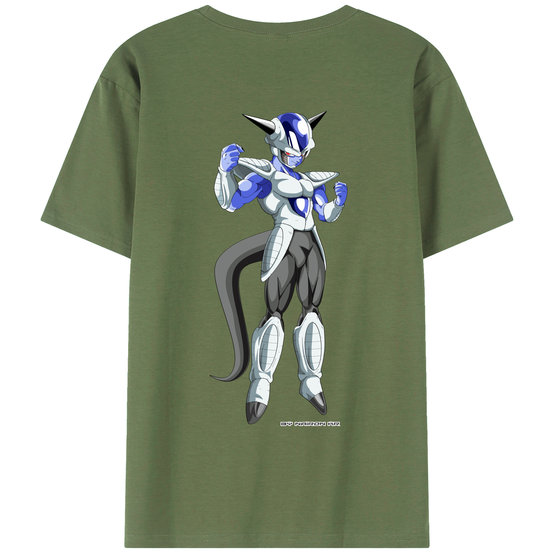 （画像用） ドラゴンボール フリーザ DRAGON BALL Frieza 綿100％ メンズ半袖Tシャツ（バックプリント） 通気性